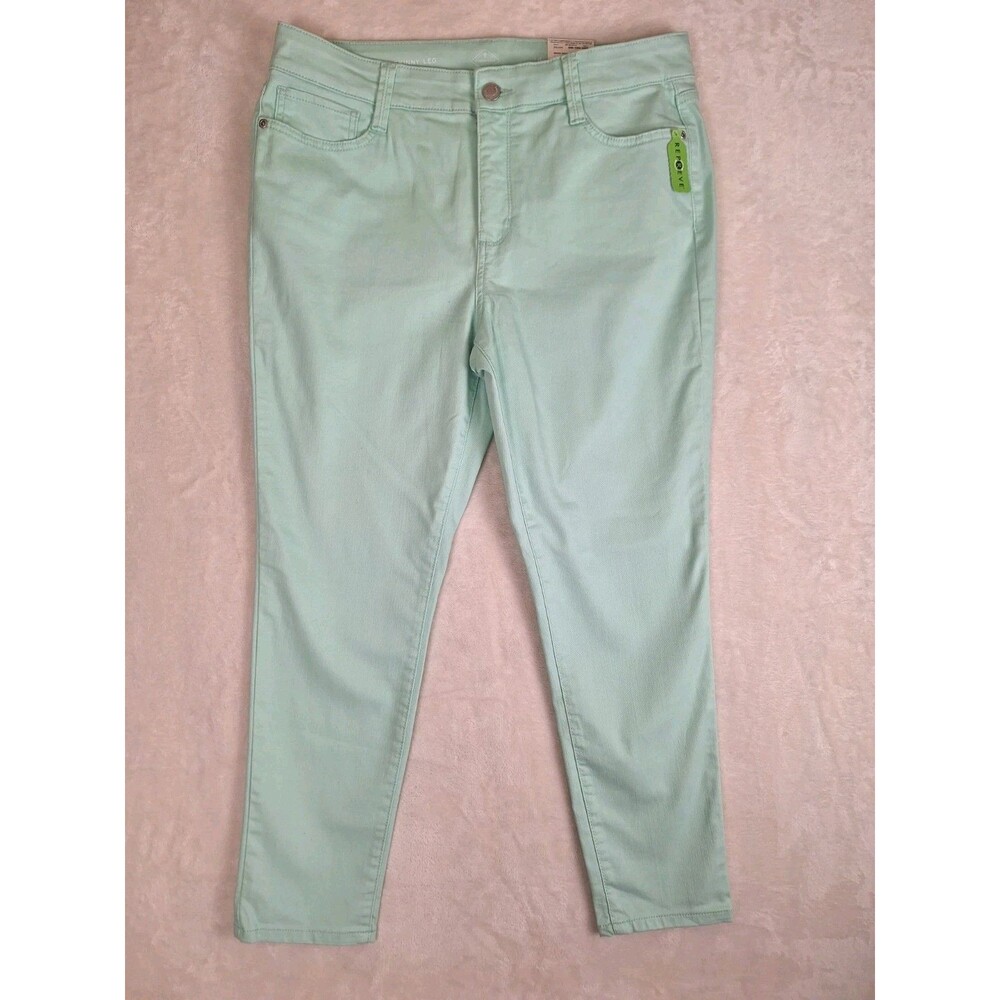 St. John's Bay Mint Green Skinny Ankle Pants
